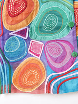 幾何学 刺繍 デザインジャケット