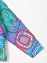 幾何学 刺繍 デザインジャケット