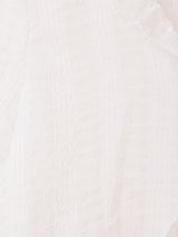 【2色展開】Meridian 半袖 シフォン フリルブラウス