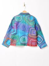 幾何学 刺繍 デザインジャケット