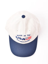 【2色展開】刺繍入り コットンキャップ Made in the USA