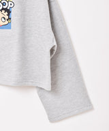 【2色展開】Meridian 「Betty Boop」 クロップド ハイネック スウェットシャツ