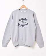 ブルドッグ プリント スウェットシャツ