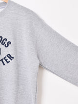 ブルドッグ プリント スウェットシャツ