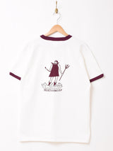 【2色展開】 リンガーTシャツ Devil「UNIVERSITY OF HILL」