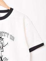 【2色展開】 リンガーTシャツ Devil「UNIVERSITY OF HILL」