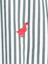 【3色展開】Backers ワンポイント Duck 長袖 ストライプシャツ