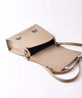 【2色展開】 PU ミニフラップショルダーバッグ