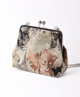 猫柄 がま口 チェーン バッグ