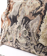 猫柄 がま口 チェーン バッグ