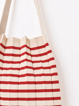 【3色展開】 ボーダー ニット トートバッグ