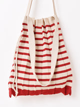 【3色展開】 ボーダー ニット トートバッグ