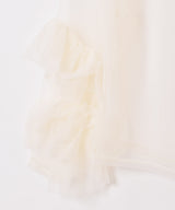 【3色展開】Meridian フリル 長袖 シアートップス