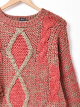 ケーブル ハンドニットセーター