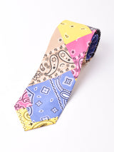 【2色展開】クレイジー バンダナ柄 ネクタイ