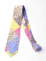 【2色展開】クレイジー バンダナ柄 ネクタイ