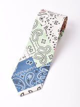 【2色展開】クレイジー バンダナ柄 ネクタイ