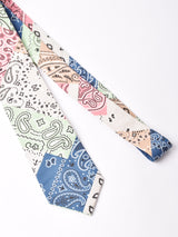 【2色展開】クレイジー バンダナ柄 ネクタイ