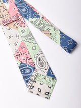 【2色展開】クレイジー バンダナ柄 ネクタイ