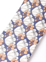 花柄 カンパニュラ ネクタイ