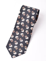 【2色展開】花柄 小紋 ネクタイ