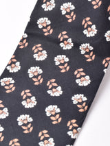 【2色展開】花柄 小紋 ネクタイ