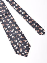 【2色展開】花柄 小紋 ネクタイ