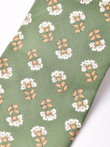 【2色展開】花柄 小紋 ネクタイ