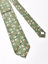 【2色展開】花柄 小紋 ネクタイ