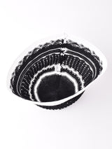 【2色展開】2トーン ボーダー クロシェハット