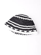 【2色展開】2トーン ボーダー クロシェハット