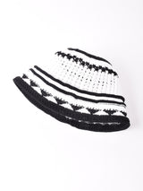 【2色展開】2トーン ボーダー クロシェハット