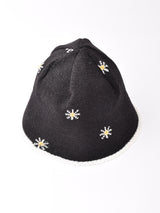 【2色展開】花柄 クロシェハット
