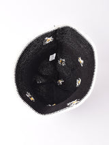 【2色展開】花柄 クロシェハット