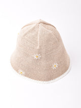 【2色展開】花柄 クロシェハット