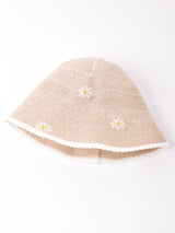 【2色展開】花柄 クロシェハット