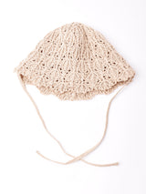 【3色展開】ヒモ付き クロシェ ペーパーハット