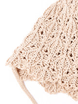 【3色展開】ヒモ付き クロシェ ペーパーハット