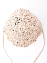 【3色展開】ヒモ付き クロシェ ペーパーハット