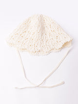 【3色展開】ヒモ付き クロシェ ペーパーハット