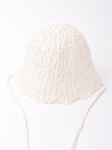 【3色展開】ヒモ付き クロシェ ペーパーハット