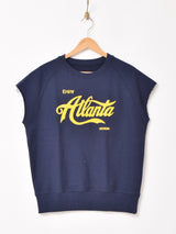 【3色展開】 ノースリーブ スウェット Atlanta