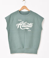 【3色展開】 ノースリーブ スウェット Atlanta