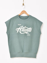 【3色展開】 ノースリーブ スウェット Atlanta