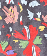 Emerald Motel マルチボーダー 刺繍入り キャミソールワンピース