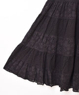 【4色展開】Emerald Motel カットワーク ティアード キャミソールワンピース