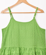 【4色展開】Emerald Motel カットワーク ティアード キャミソールワンピース