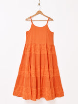 【4色展開】Emerald Motel カットワーク ティアード キャミソールワンピース