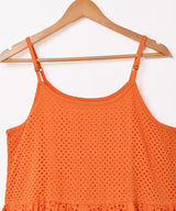 【4色展開】Emerald Motel カットワーク ティアード キャミソールワンピース