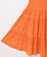 【4色展開】Emerald Motel カットワーク ティアード キャミソールワンピース